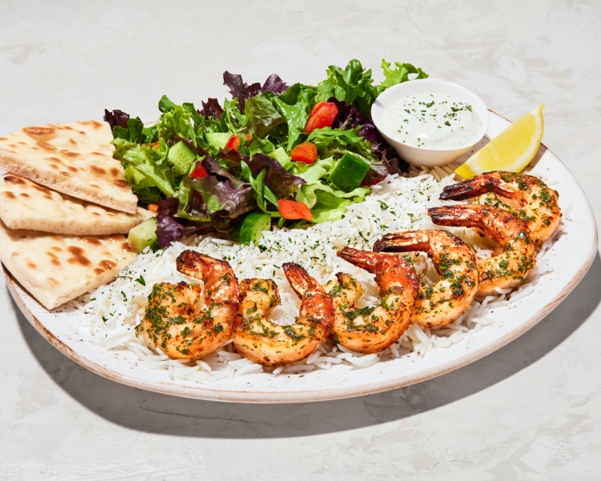 Garlic Bonfire Shrimp Plate