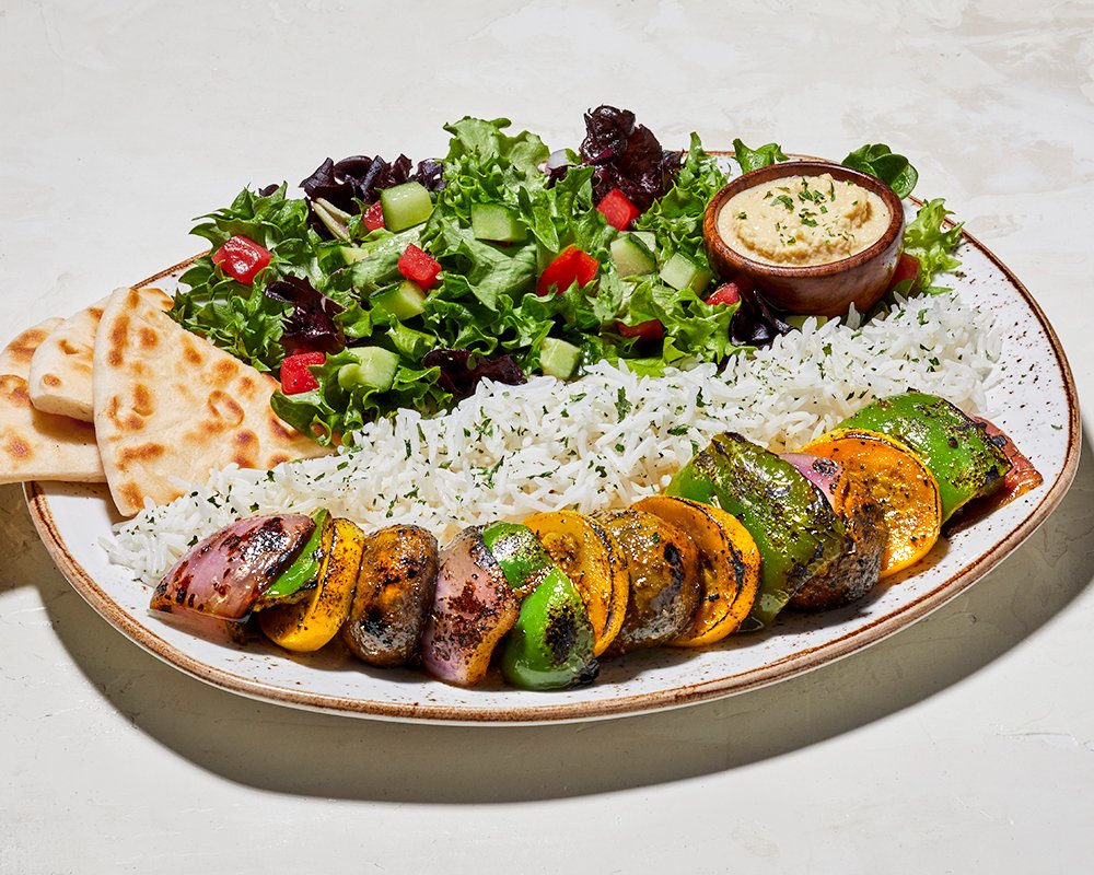 Veggie Kabob Plate